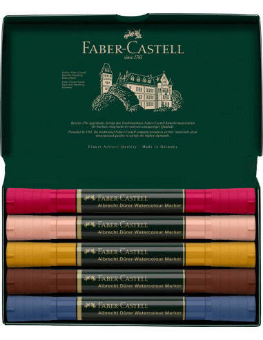 FC160307,Set 5 markere solubile portret a.durer faber-castell