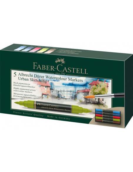 FC160308,SET 5 MARKERE SOLUBILE SKETCHING A.DURER FABER-CASTELL