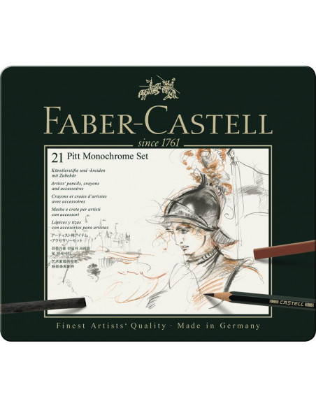 FC112976,Set pitt monochrome 21 bucati, faber-castell FC112976,Set pitt monochrome 21 bucati, faber-castell