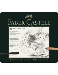 FC112978,Set pitt monochrome carbune 24 buc faber-castell 2