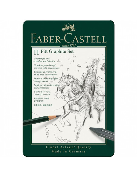 FC112972,Set pitt monochrome grafit 11 buc faber-castell