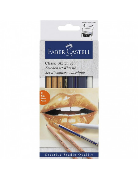 FC114004,Set desen 6 buc pentru schite faber-castell