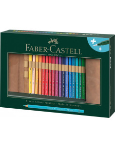 FC117530,Rollup 30 creioane colorate A.DURER + accesorii FABER-CASTELL