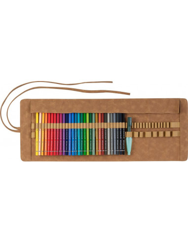 FC117530,Rollup 30 creioane colorate A.DURER + accesorii FABER-CASTELL