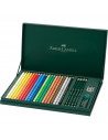 FC210051,Set cadou 20 creioane colorate POLYCHROMOS+ 4 creioane grafit CASTELL+ accesorii, FABER-CASTELL