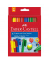 FC155212,CARIOCA 12 CULORI CONNECTOR JUMBO FABER-CASTELL