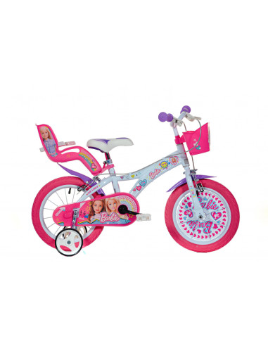 Bicicleta copii 14" - Barbie la plimbare,614GL- BAF