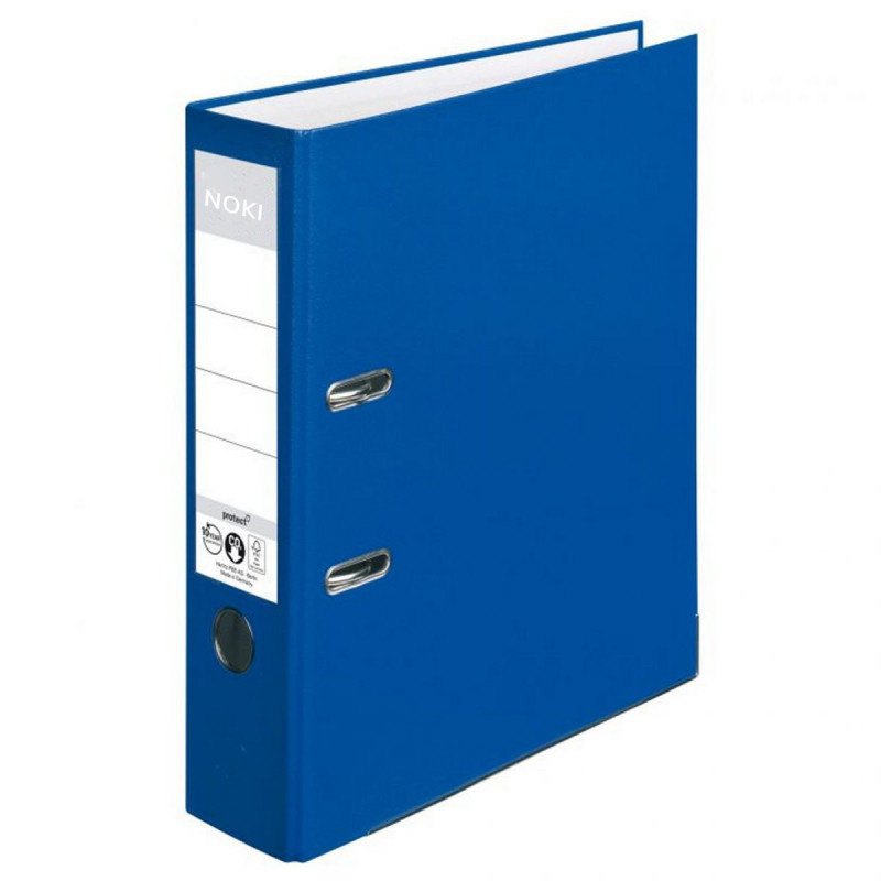 Biblioraft Noki Plastifiat, 5 cm, Albastru