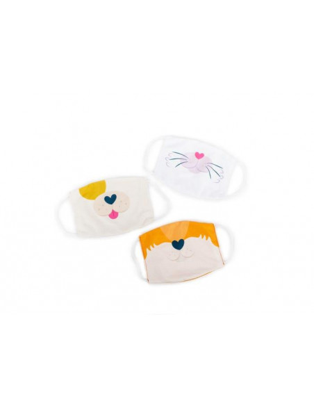 Set 3 masti pentru copii - Catel, pisica si vulpe,EI-8952