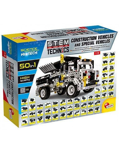 Set STEM 50 in 1 - Masinute pe santier,LS73344