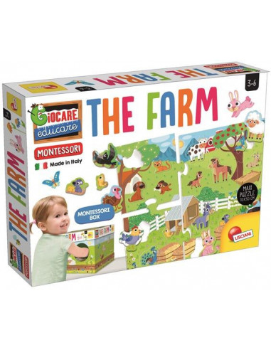 Joc tactil Montessori - Ferma,EX72484