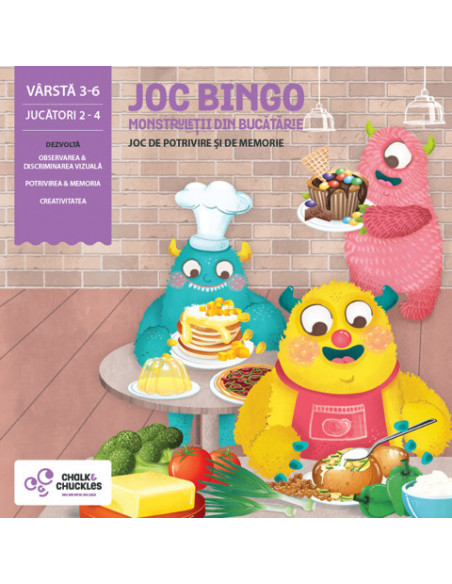 Joc bingo - Monstruletii din bucatarie,CCPPL018