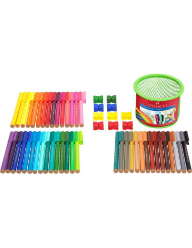 FC155545,CARIOCA 45 CULORI CONNECTOR+ SUPORT MESH FABER-CASTELL