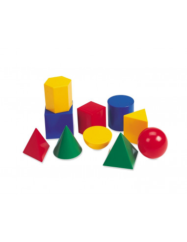 Corpuri geometrice din plastic - 10 piese,LER0922