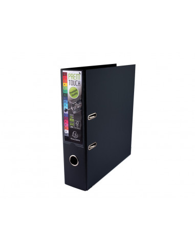 Biblioraft A4 Exacompta PVC, 8 cm, Negru,BIB004