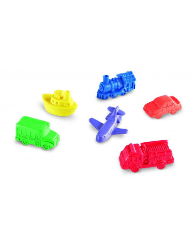 Mini vehicule pentru numarat - set 72 buc,LER0190