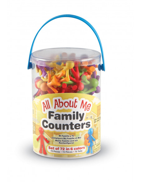 Set pentru sortat si numarat - Familia mea (72 piese),LER3372