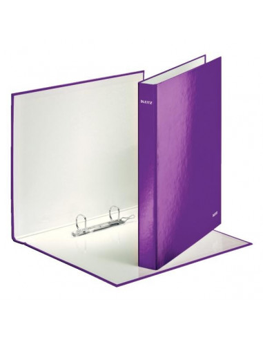 CAIET MECANIC A4 2 INELE 25MM/40MM ALB METALIZAT WOW