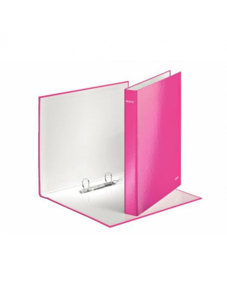 CAIET MECANIC A4 2 INELE 25MM/40MM ALB METALIZAT WOW