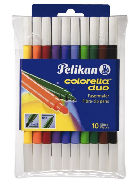 973172,Carioci Pelikan Colorella Duo C407, Set 10, Blister 973172,Carioci Pelikan Colorella Duo C407, Set 10, Blister