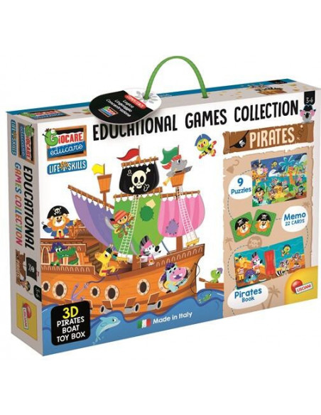 Joc Montessori - Corabia piratilor 3D,EX72743