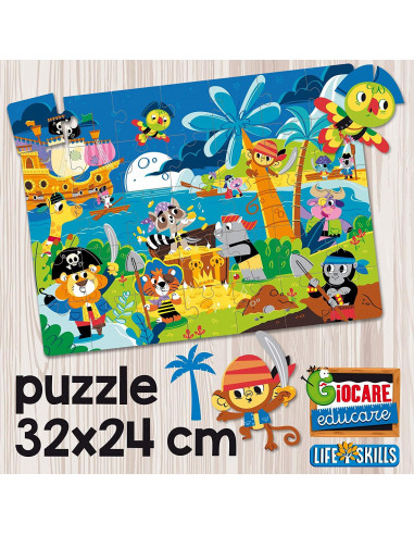 Joc Montessori - Corabia piratilor 3D,EX72743