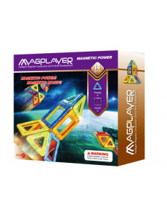 Joc de constructie magnetic - 14 piese,MPB-14 2