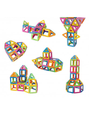 Joc de constructie magnetic - 45 piese,MPA-45