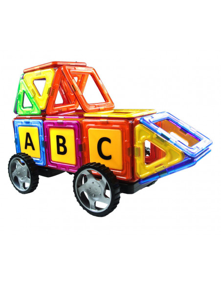 Set de constructie magnetic - 66 piese,MPA-66 Set de constructie magnetic - 66 piese,MPA-66