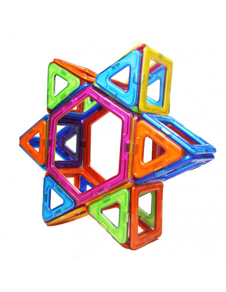 Set de constructie magnetic - 66 piese,MPA-66 Set de constructie magnetic - 66 piese,MPA-66