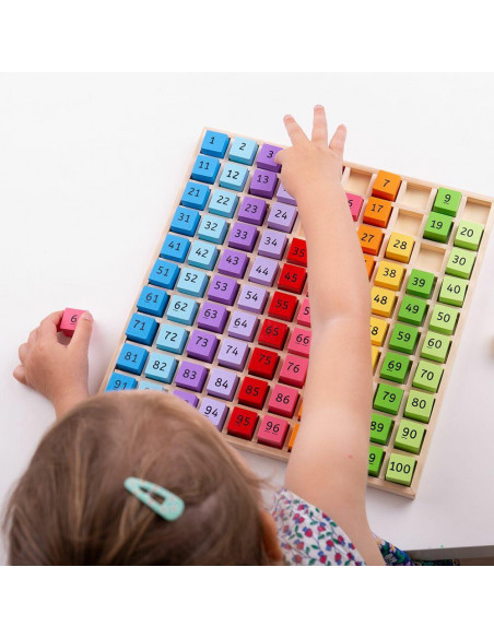 Tabla cu 100 de numere colorate,BJ144