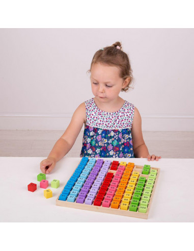 Tabla cu 100 de numere colorate,BJ144
