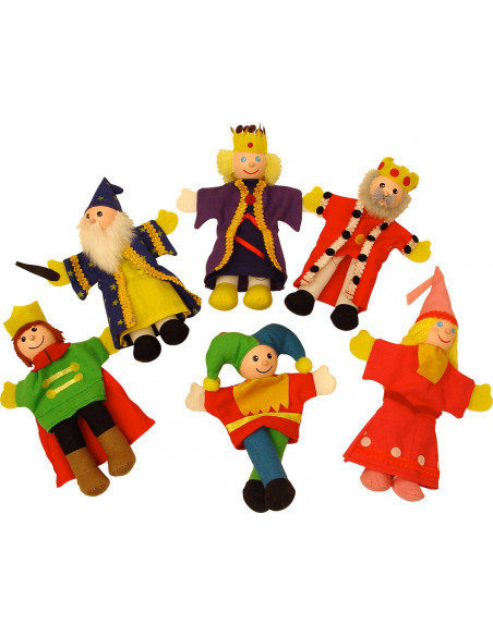 Set papusi degetar -,Frumoasa din padurea adormita" si,Regele