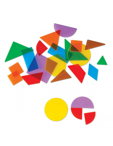 Forme geometrice transparente (408 piese),LER1766