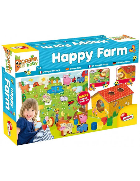 Puzzle de podea - Ferma cu surprize (12 piese),LS72248