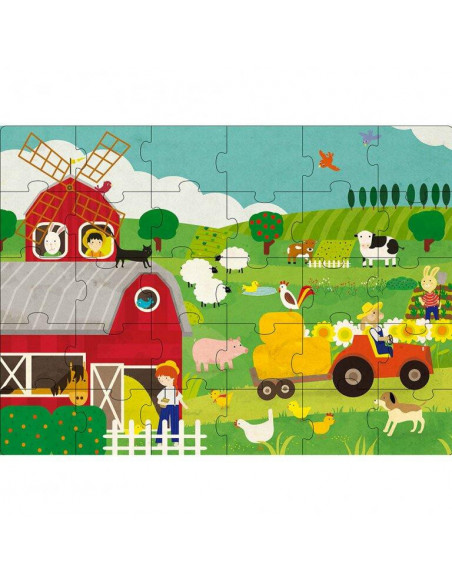 Puzzle (30 piese) cu carte - Ferma,978-88-303-0148-1