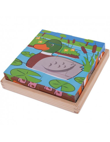 Puzzle cubic - Animalute de la ferma,BJ798