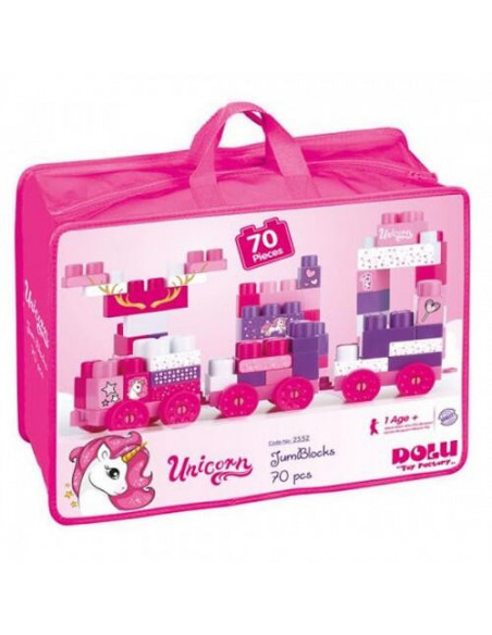 Cuburi de construit unicorn - 70 piese,D2552