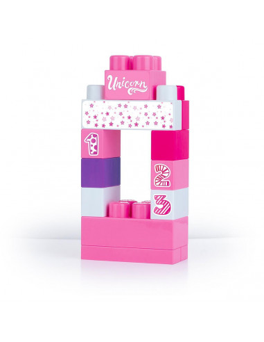 Cuburi de construit unicorn - 70 piese,D2552