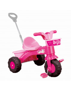 Prima mea tricicleta roz cu maner - Unicorn,D2504
