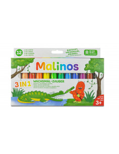 Set creioane retractabile - 12 culori,301035