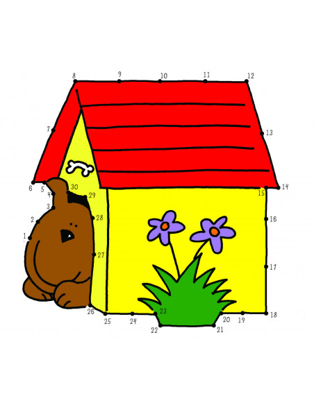 Carte de colorat Dot to Dot,A3048L