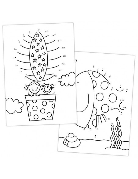 Carte de colorat Dot to Dot,A3048L