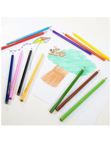 Set 12 creioane de colorat,A3307E