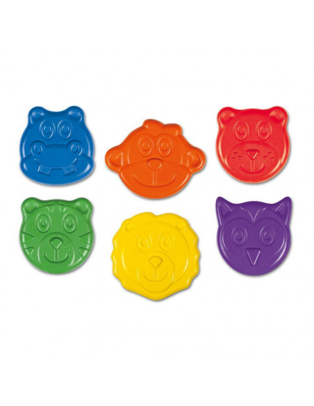 Set 6 creioane colorate - Animalute,1005026