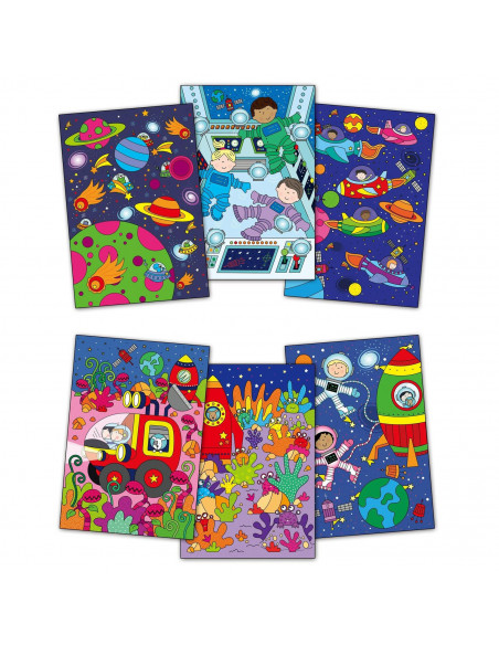 Water magic: Carte de colorat Spatiu,1005293