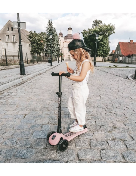 Trotineta copii pliabila cu roti luminoase Scoot & Ride