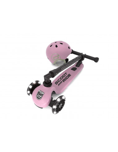 Trotineta copii pliabila cu roti luminoase Scoot & Ride