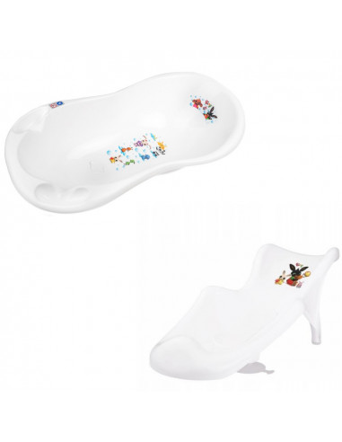 Cadita cu dop de scurgere si suport anatomic detasabil, 100 cm