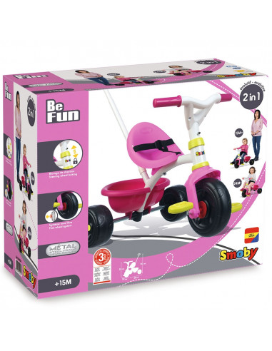 Tricicleta Smoby Be Fun pink,S7600740322